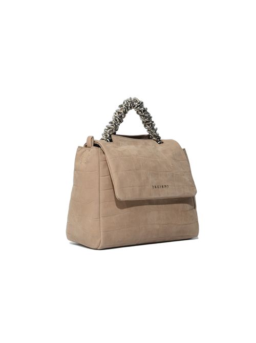 Borsa Sveva Twilight Small a mano in nabuk stampa cocco ORCIANI | B01999 TWLBIS